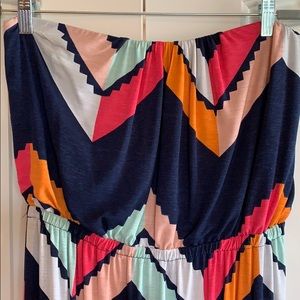 Strapless maxi dress